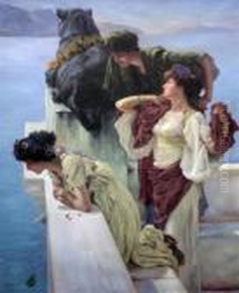 A Coign Of Vantage Oil Painting by Sir Lawrence Alma-Tadema