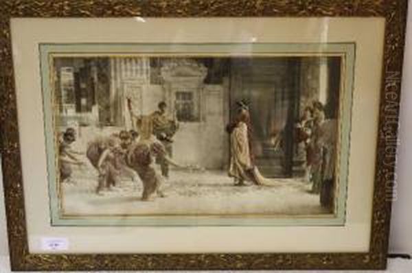 Bloemstrooisters Oil Painting by Sir Lawrence Alma-Tadema