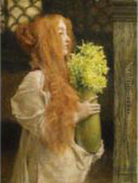 Spring Flowers Oil Painting by Sir Lawrence Alma-Tadema