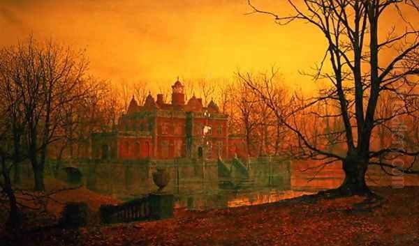 The Haunted House Oil Painting by John Atkinson Grimshaw