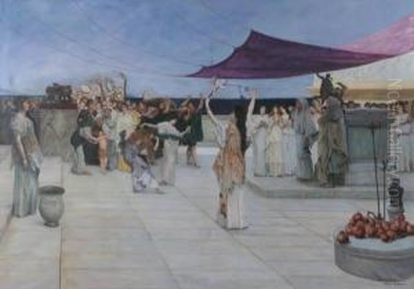 Baachus Oil Painting by Sir Lawrence Alma-Tadema