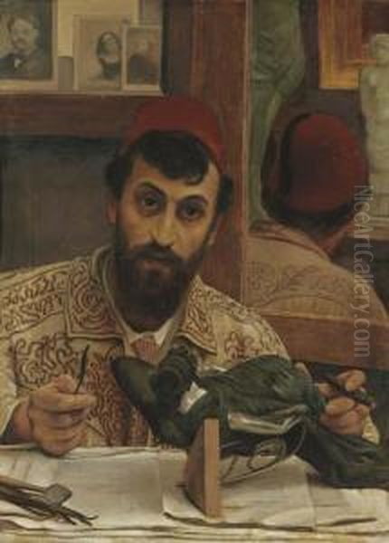 Portrait Of Professor Giovanni Battista Amendola Oil Painting by Sir Lawrence Alma-Tadema