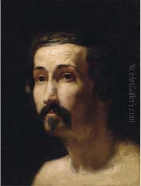 Portrait Of A Gentleman, Bust-length Oil Painting by Sir Lawrence Alma-Tadema