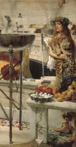 Preparation In The Colosseum Oil Painting by Sir Lawrence Alma-Tadema