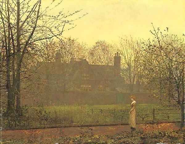 The Chill of Autumn Oil Painting by John Atkinson Grimshaw