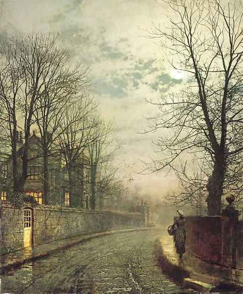 Fifty years ago Oil Painting by John Atkinson Grimshaw