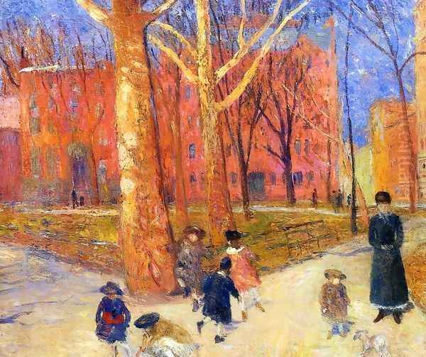 29 Washington Square Oil Painting by William Glackens