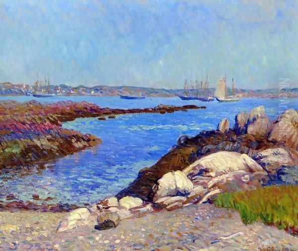 Portsmouth Harbor, New Hampshire Oil Painting by William Glackens