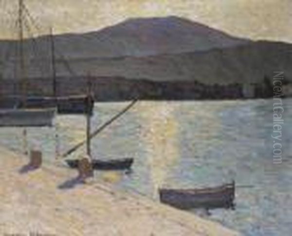 Port Au Soleil Couchant Oil Painting by Alexander Altmann