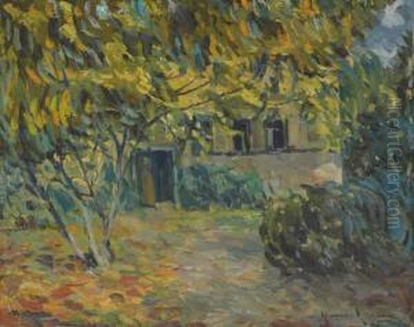 Maison Entre Les Arbres Oil Painting by Alexander Altmann