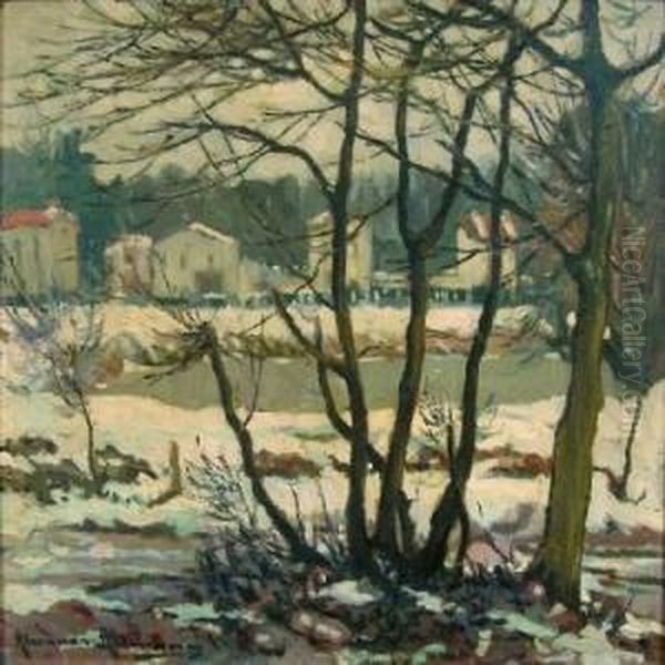 Paysage De Neige Oil Painting by Alexander Altmann