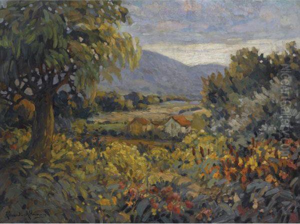 Landscape In Bloom Oil Painting by Alexander Altmann