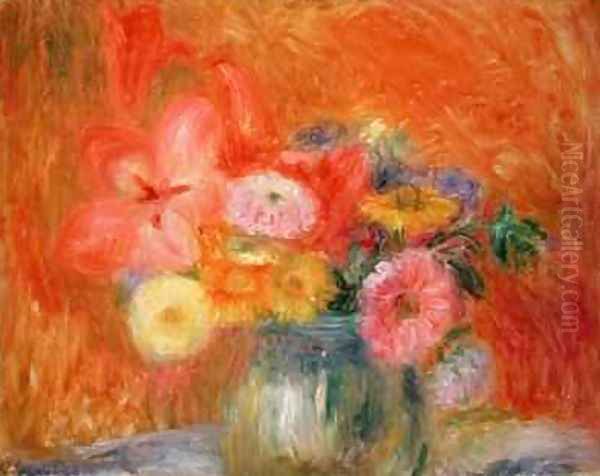 Bowl of Flowers Oil Painting by William Glackens