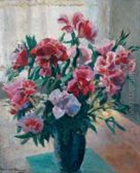 Bouquet De Fleurs Oil Painting by Alexander Altmann