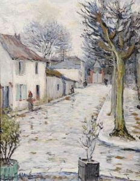 Rue Enneigee Oil Painting by Alexander Altmann