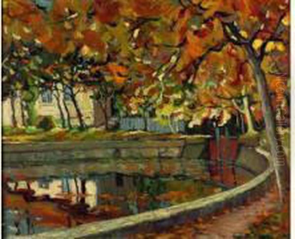 Automne, Le Bassin Oil Painting by Alexander Altmann