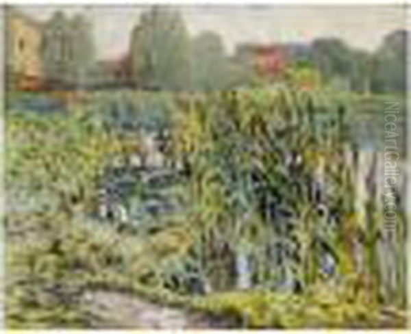 Rushes By The River Oil Painting by Alexander Altmann