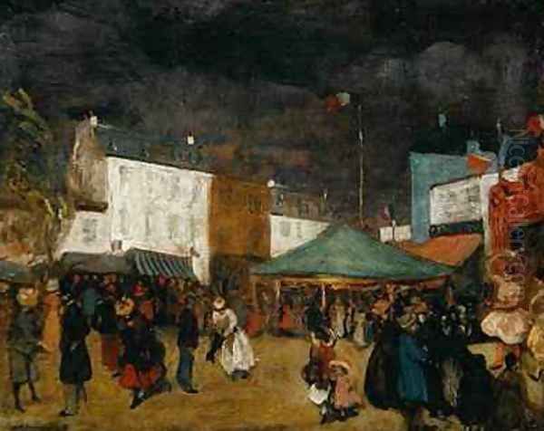 The County Fair Oil Painting by William Glackens