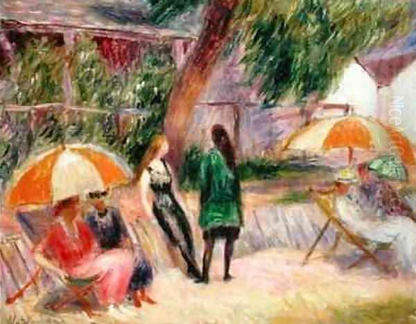 Landscape with Figures Oil Painting by William Glackens