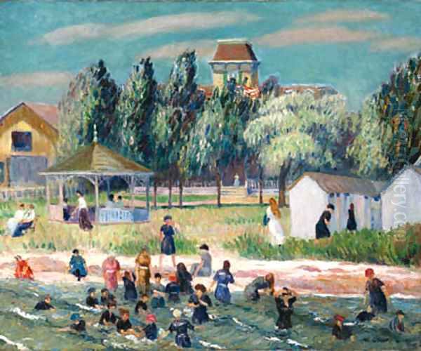 Vacation Home Oil Painting by William Glackens