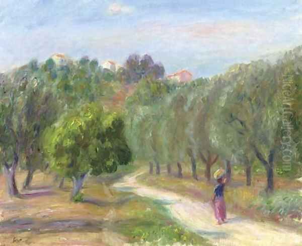 Road Near Cannes Oil Painting by William Glackens