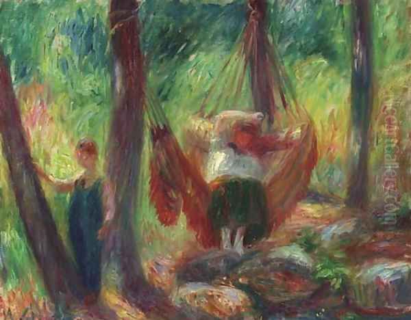 The Hammock Oil Painting by William Glackens