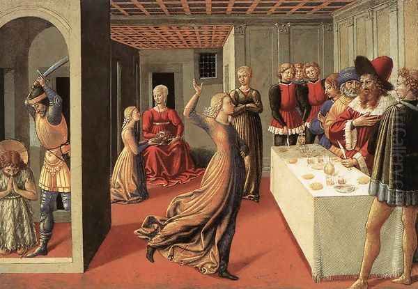 The Dance of Salome 1461-62 Oil Painting by Benozzo di Lese di Sandro Gozzoli