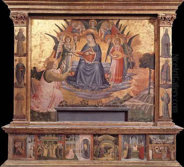 Madonna della Cintola 1450 Oil Painting by Benozzo di Lese di Sandro Gozzoli