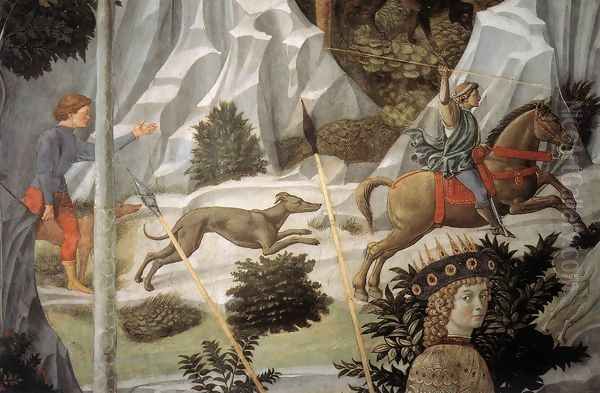 Procession of the Youngest King (detail 10) 1459-60 Oil Painting by Benozzo di Lese di Sandro Gozzoli