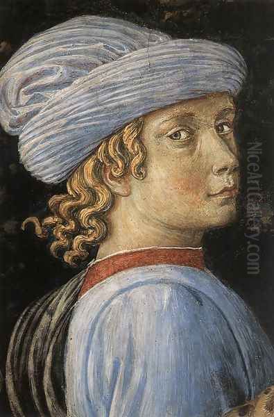 Procession of the Oldest King (detail 6) 1459-60 Oil Painting by Benozzo di Lese di Sandro Gozzoli