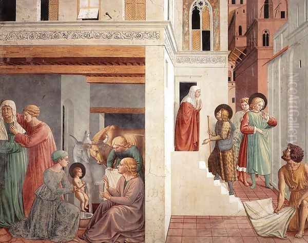 Scenes from the Life of St Francis (Scene 1, north wall) 1452 Oil Painting by Benozzo di Lese di Sandro Gozzoli