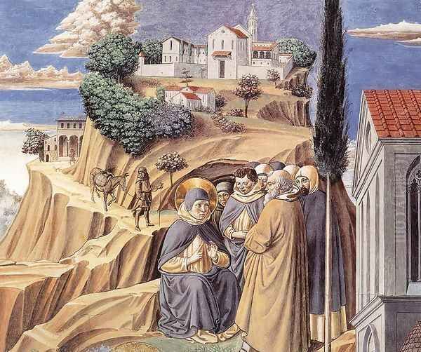 The Parable of the Holy Trinity (detail) 1464-65 Oil Painting by Benozzo di Lese di Sandro Gozzoli