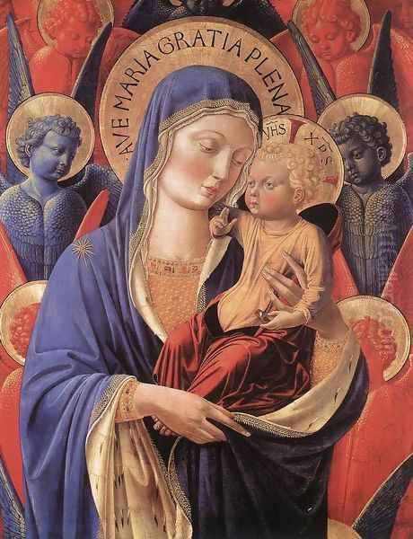 Madonna and Child c. 1460 Oil Painting by Benozzo di Lese di Sandro Gozzoli