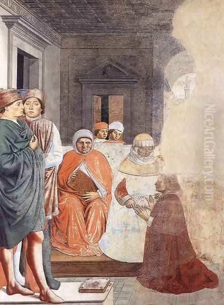 St Augustine at the University of Carthage (scene 2, north wall) 1464-65 Oil Painting by Benozzo di Lese di Sandro Gozzoli