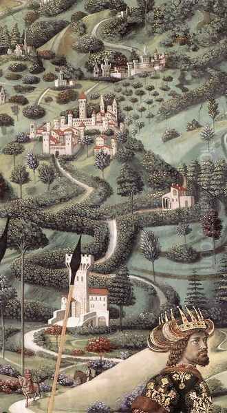 Procession of the Middle King (detail 5) 1459-60 Oil Painting by Benozzo di Lese di Sandro Gozzoli