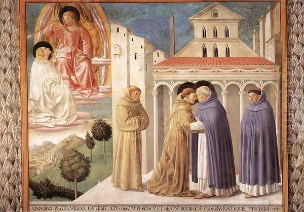 Scenes from the Life of St Francis (Scene 4, south wall) 1452 Oil Painting by Benozzo di Lese di Sandro Gozzoli