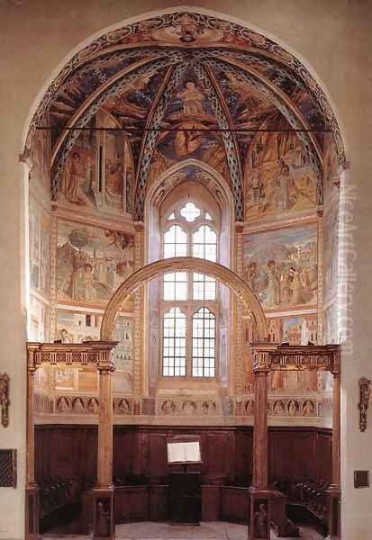 View of the main apsidal chapel Oil Painting by Benozzo di Lese di Sandro Gozzoli