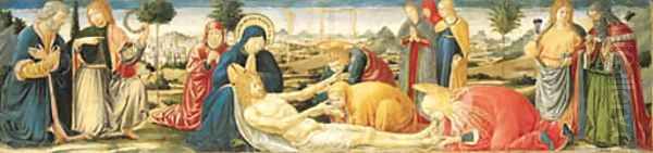 The Lamentation over the Dead Christ Oil Painting by Benozzo di Lese di Sandro Gozzoli