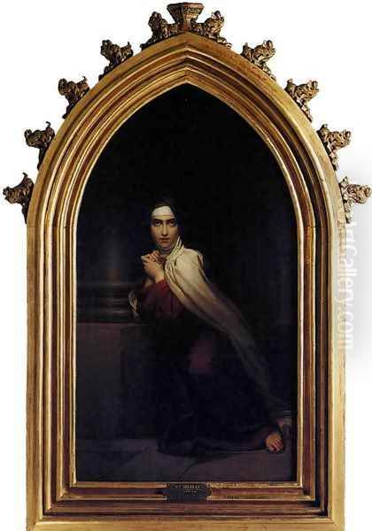 St Theresa 1827 Oil Painting by Baron Francois Gerard