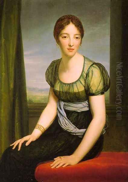 La Comtesse Regnault de Saint-Jean d'Angély Oil Painting by Baron Francois Gerard