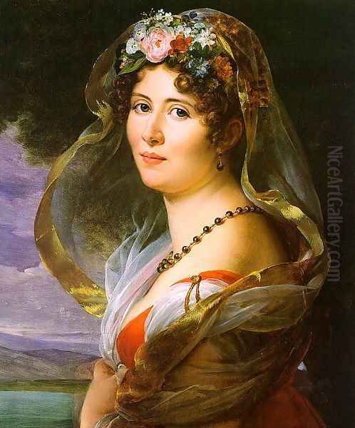 Constance Ossolinska Lubienska 1814 Oil Painting by Baron Francois Gerard