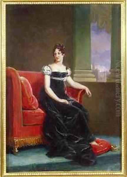 Desiree Clary 1777-1860 Queen of Sweden Oil Painting by Baron Francois Gerard