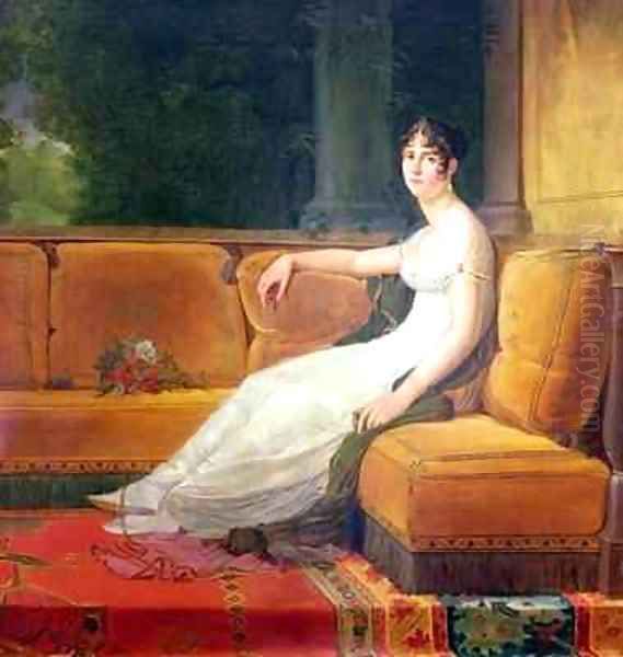 Empress Josephine 1763-1814 at Malmaison Oil Painting by Baron Francois Gerard