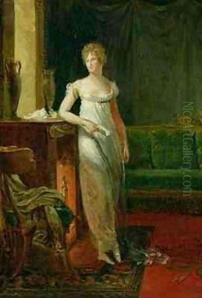 Catherine Worlee 1762-1835 Duchess of Talleyrand Perigord Oil Painting by Baron Francois Gerard