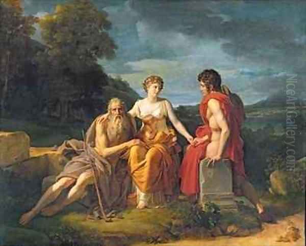 The Three Ages Oil Painting by Baron Francois Gerard