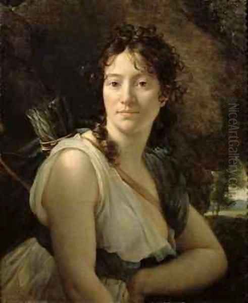 Mademoiselle Duchesnoy in the Role of Dido Oil Painting by Baron Francois Gerard