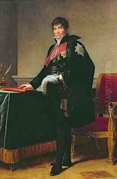 Count Michel Regnaud de Saint Jean dAngely 1761-1819 Oil Painting by Baron Francois Gerard