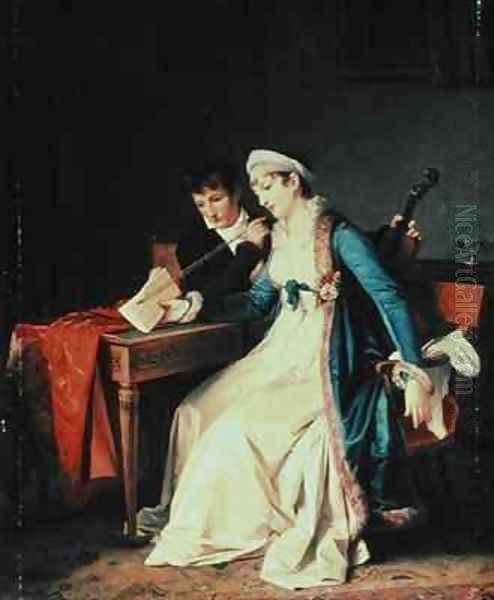 The Music Lesson Oil Painting by Baron Francois Gerard