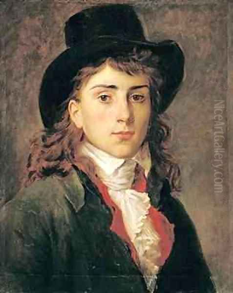 Portrait of Baron Antoine Jean Gros 1771-1835 Aged 20 Oil Painting by Baron Francois Gerard