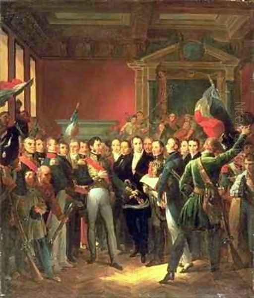 The Reading of the Declaration of Deputies Oil Painting by Baron Francois Gerard